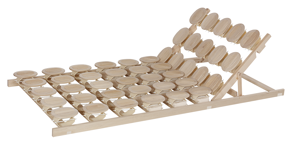 Tellerlattenrost-Relax-2000-mit-Sitz-Hochstellung Tellerlattenrost Relax 2000 in Zirbe mit Sitzhochstellung von Betten Impulse in Bad Aibling